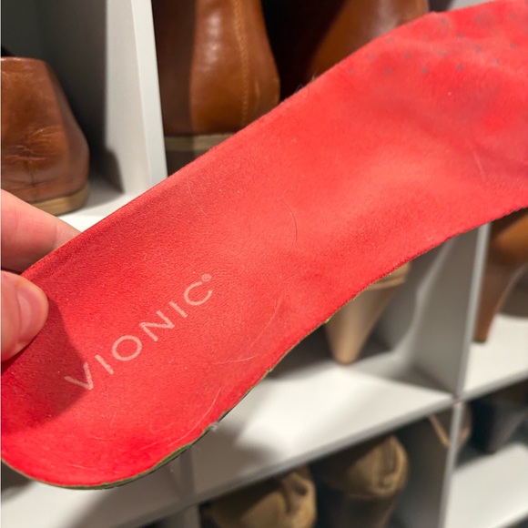 Vionic Brown Leather Slip-On Loafers - Picture 9 of 9